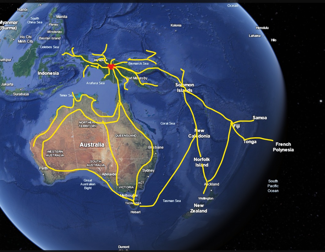The Map of Melanesian Storylines by Dr Ibrahim Peyon
